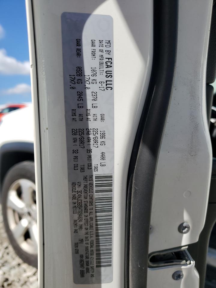 2017 Jeep Compass Latitude VIN: 3C4NJCBB5HT694024 Lot: 81663815