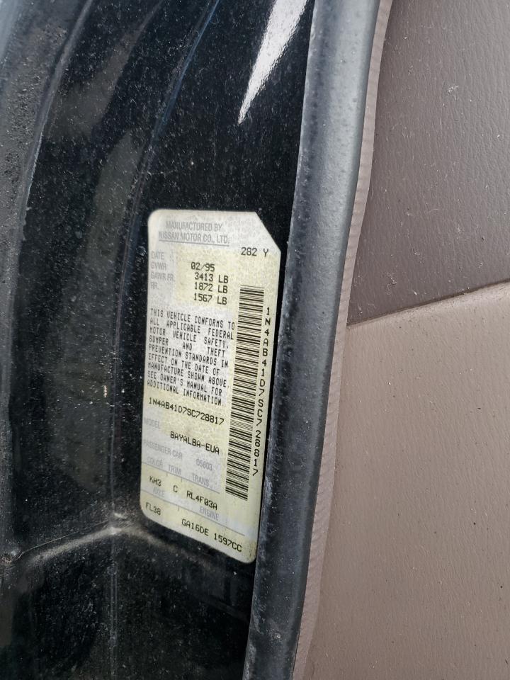 1995 Nissan Sentra Base VIN: 1N4AB41D7SC728817 Lot: 84239295