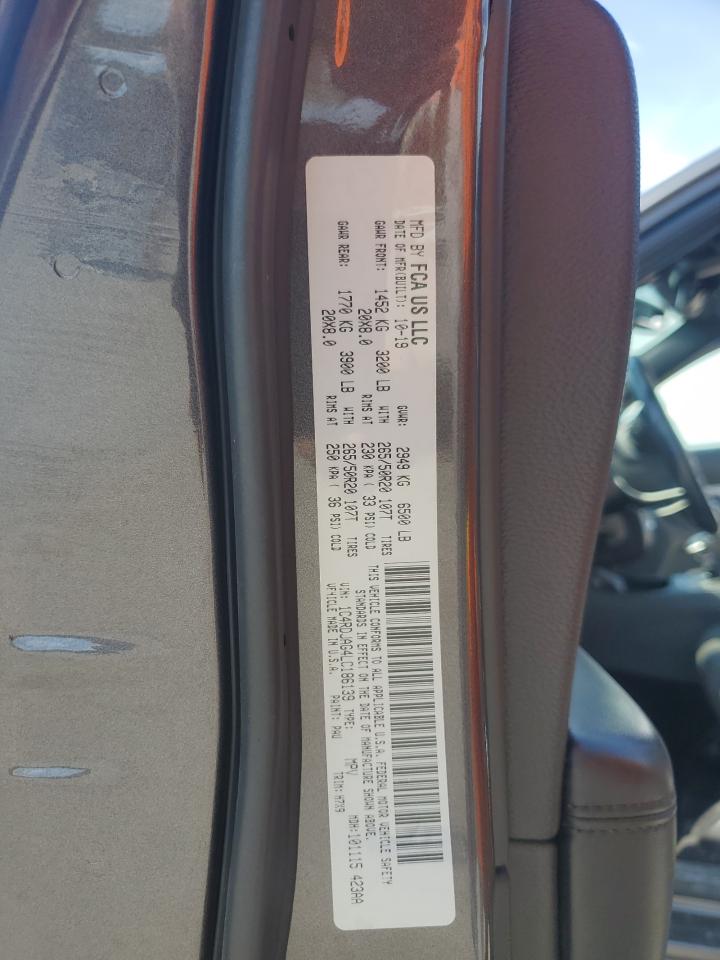 2020 Dodge Durango Sxt VIN: 1C4RDJAG4LC186139 Lot: 71531875