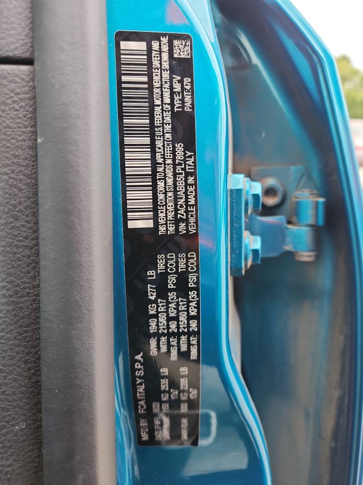 2020 Jeep Renegade Latitude VIN: ZACNJABB5LPL78995 Lot: 80145685