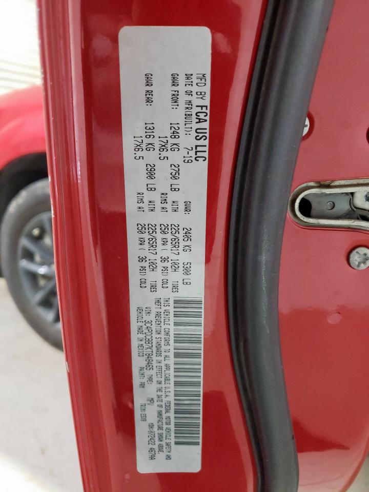 2019 Dodge Journey Se VIN: 3C4PDCBB7KT848465 Lot: 84460965