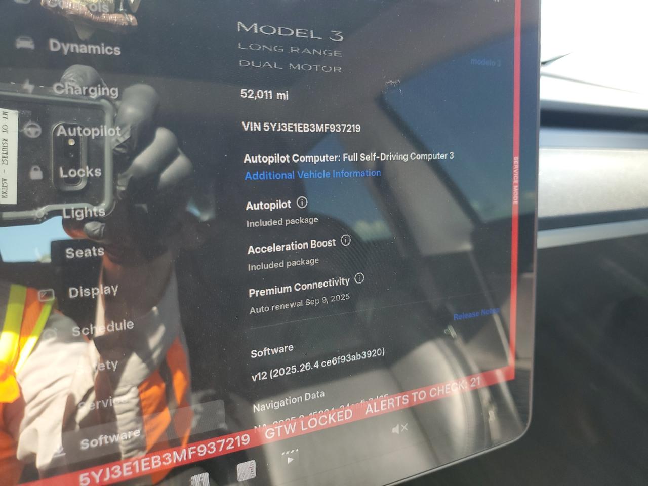 2021 Tesla Model 3 VIN: 5YJ3E1EB3MF937219 Lot: 71104785