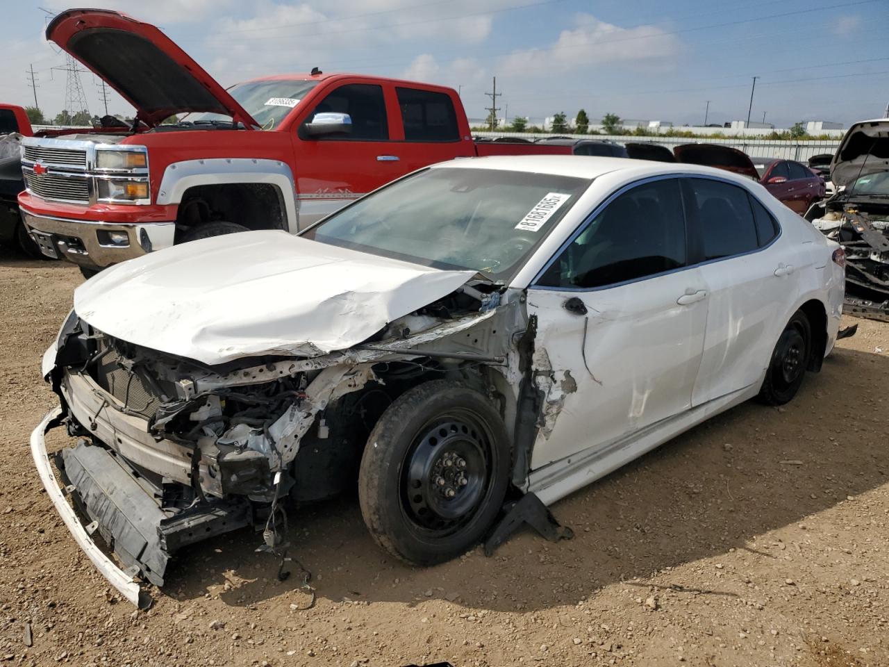 2018 Toyota Camry L white null gas 4T1B11HK6JU548897 photo #1