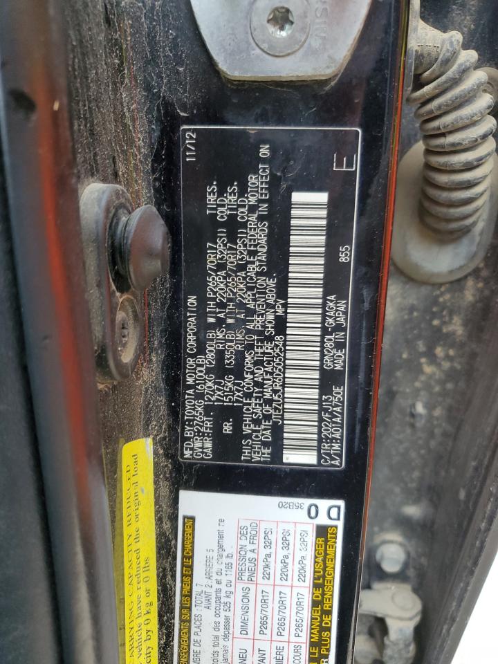 2013 Toyota 4Runner Sr5 VIN: JTEZU5JR6D5052548 Lot: 70937945