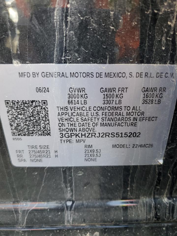 2024 Honda Prologue Elite VIN: 3GPKHZRJ2RS515202 Lot: 84388235