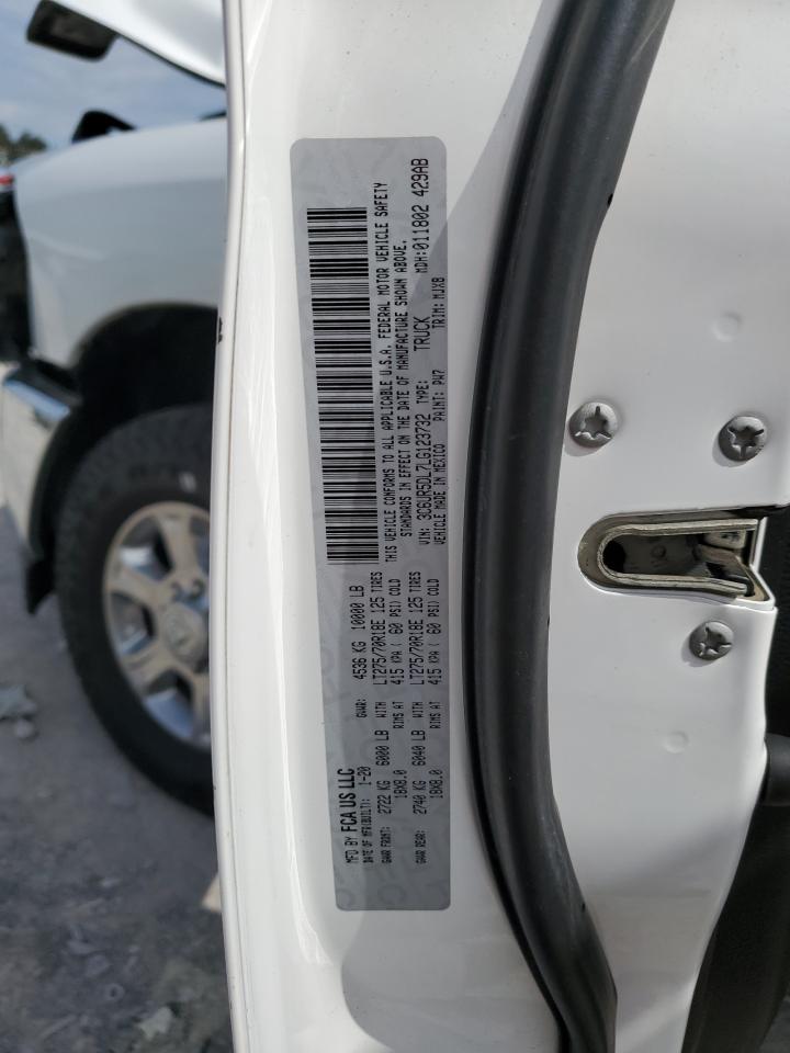 2020 Ram 2500 Big Horn VIN: 3C6UR5DL7LG123732 Lot: 80030015