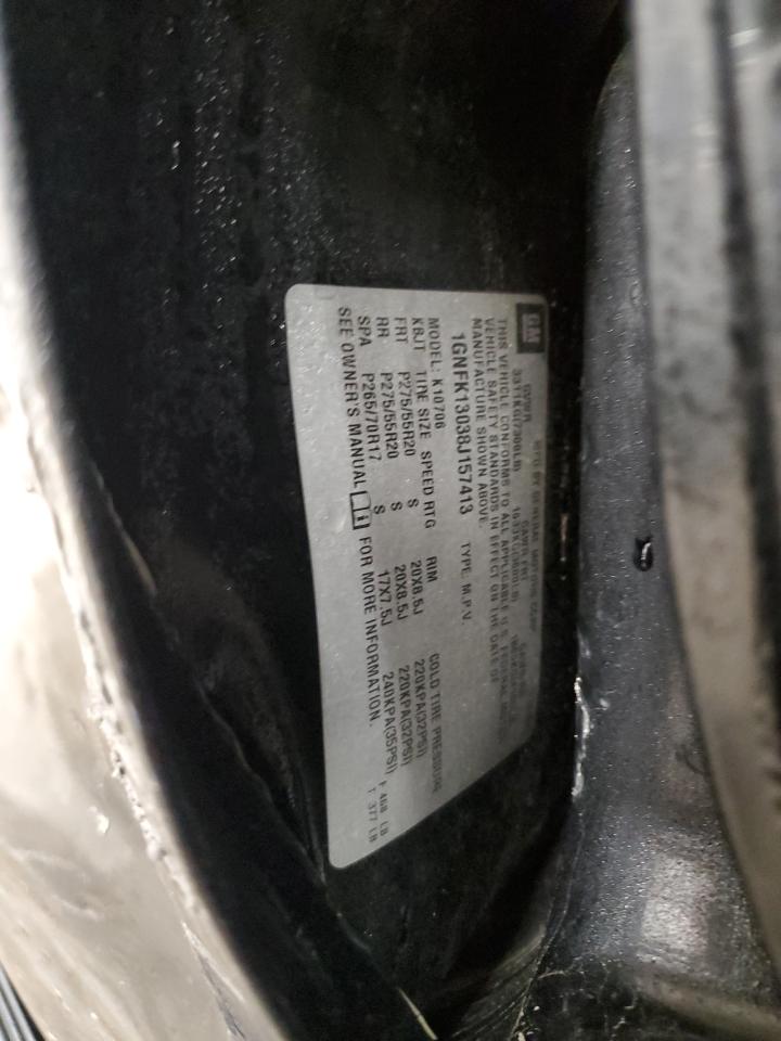 2008 Chevrolet Tahoe K1500 VIN: 1GNFK13038J157413 Lot: 71207145