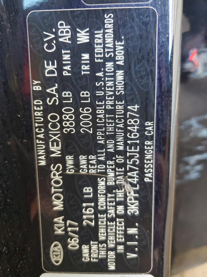 2018 Kia Forte Lx VIN: 3KPFL4A75JE164874 Lot: 80167555