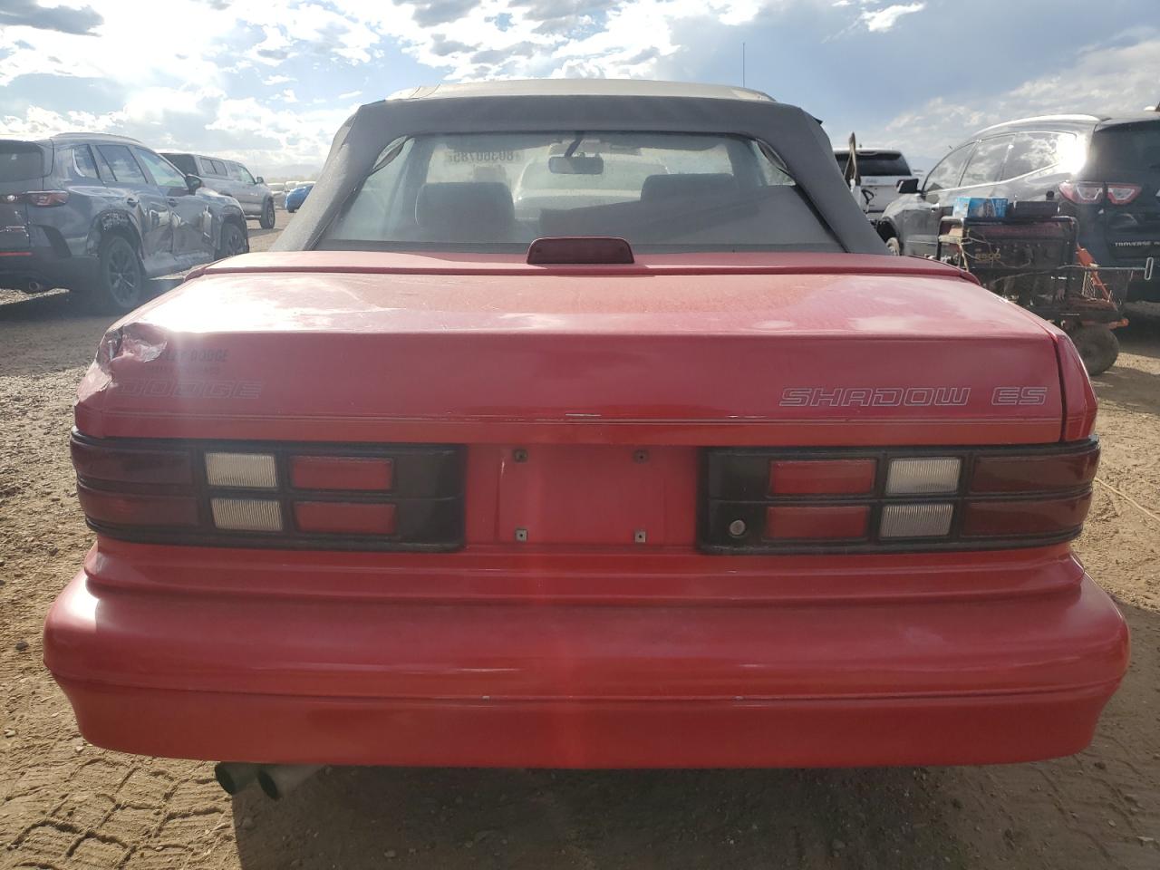 1992 Dodge Shadow Es VIN: 3B3XP6535NT307580 Lot: 80360785