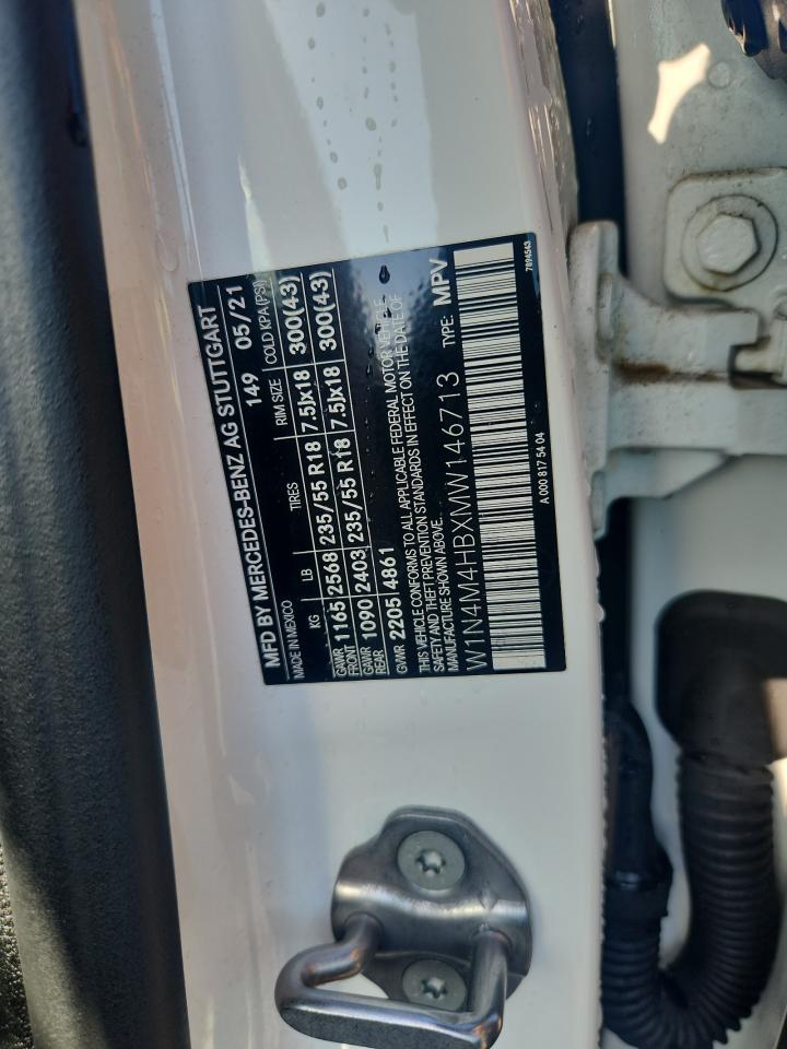 2021 Mercedes-Benz Glb 250 4Matic VIN: W1N4M4HBXMW146713 Lot: 80278315