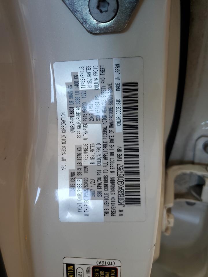 2009 Mazda Cx-9 VIN: JM3TB28AX90167857 Lot: 84448615