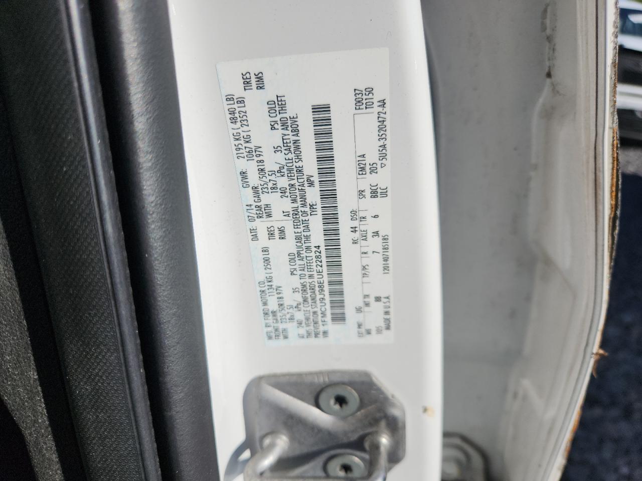 2014 Ford Escape Titanium VIN: 1FMCU9J98EUE22824 Lot: 82118825