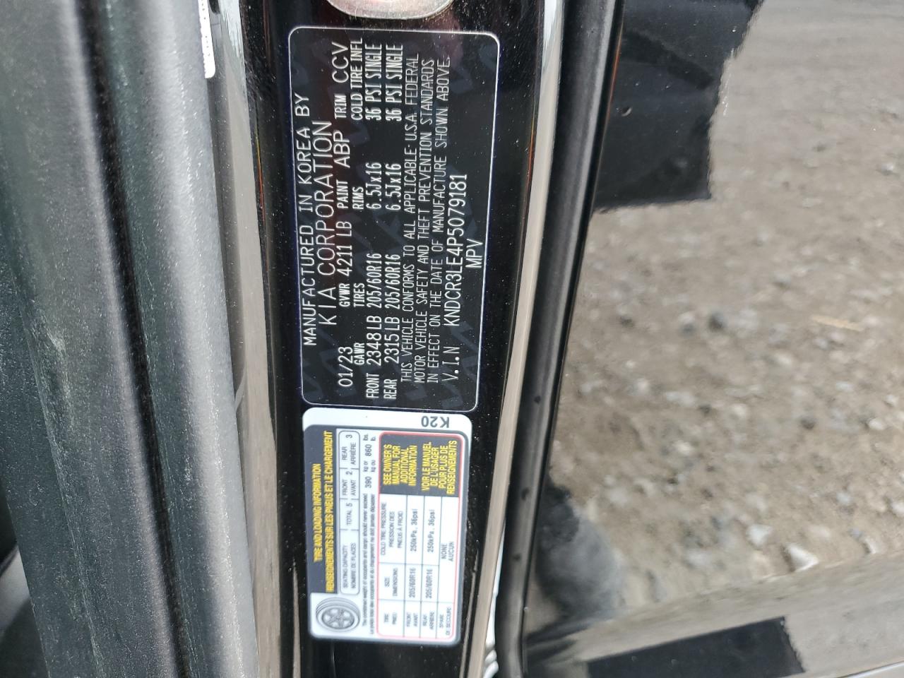 2023 Kia Niro Ex VIN: KNDCR3LE4P5079181 Lot: 81382955