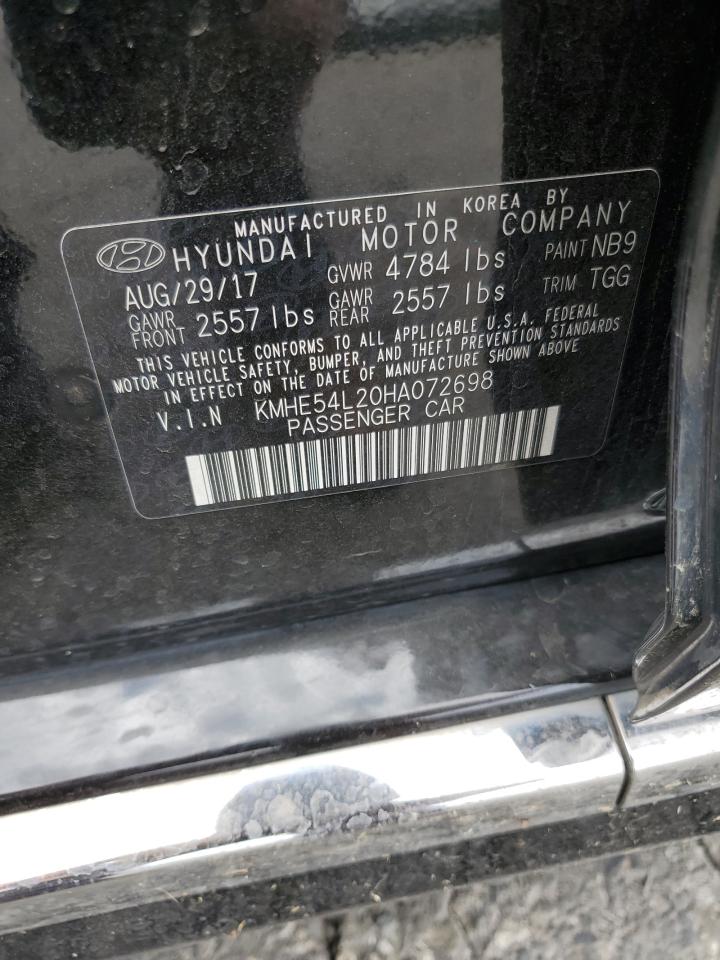 2017 Hyundai Sonata Plug-In Hybrid VIN: KMHE54L20HA072698 Lot: 82130595