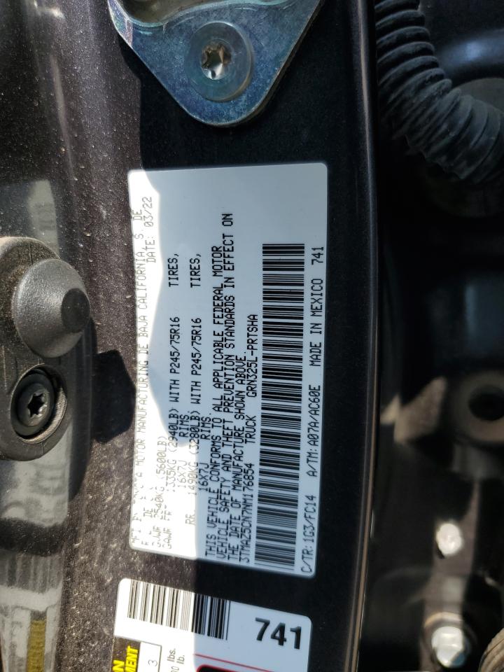 2022 Toyota Tacoma Double Cab VIN: 3TMAZ5CN7NM176854 Lot: 81241895