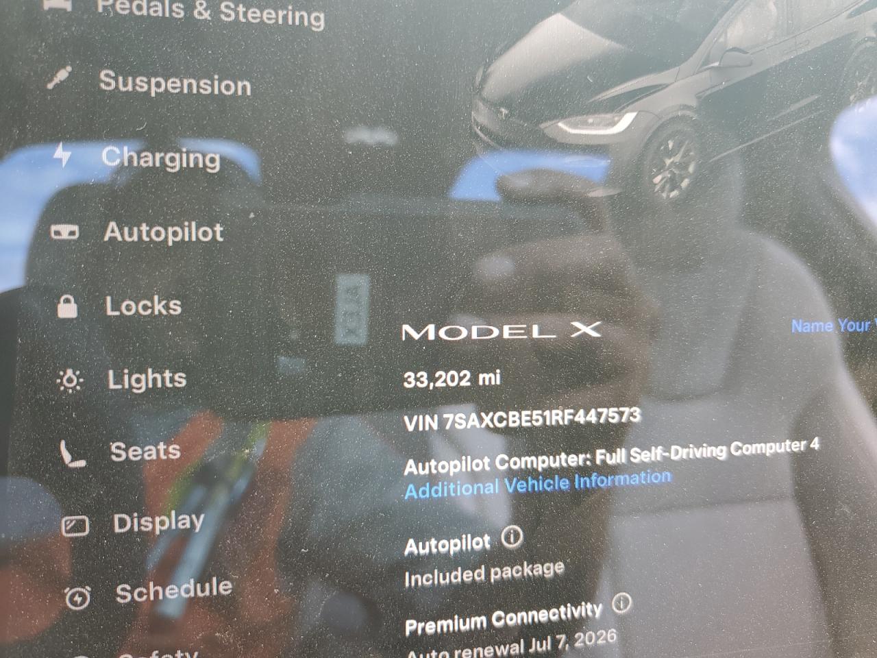 2024 Tesla Model X VIN: 7SAXCBE51RF447573 Lot: 72056275