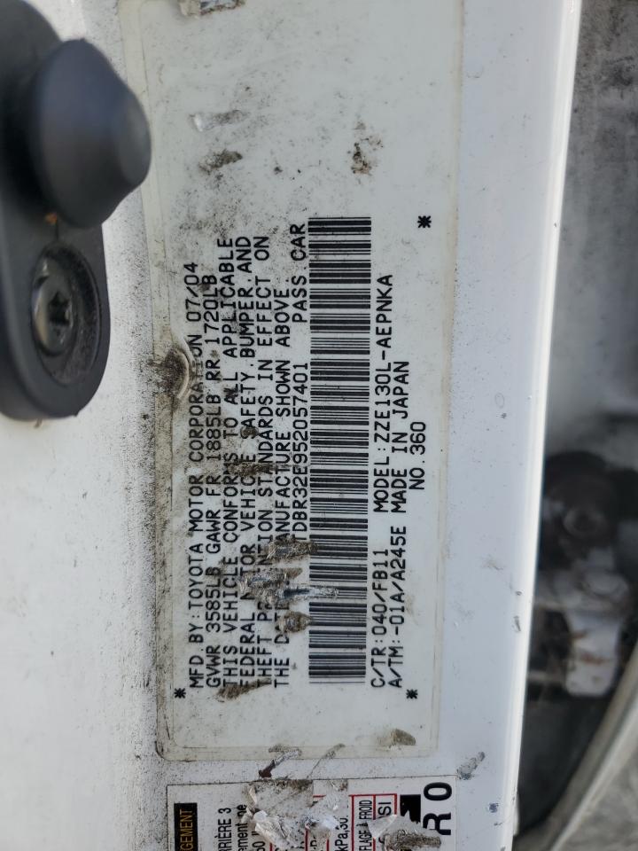 2005 Toyota Corolla Ce VIN: JTDBR32E952057401 Lot: 71324855