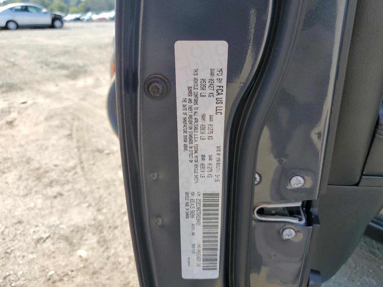 2016 Chrysler 300 Limited VIN: 2C3CCARG7GH230431 Lot: 81580425