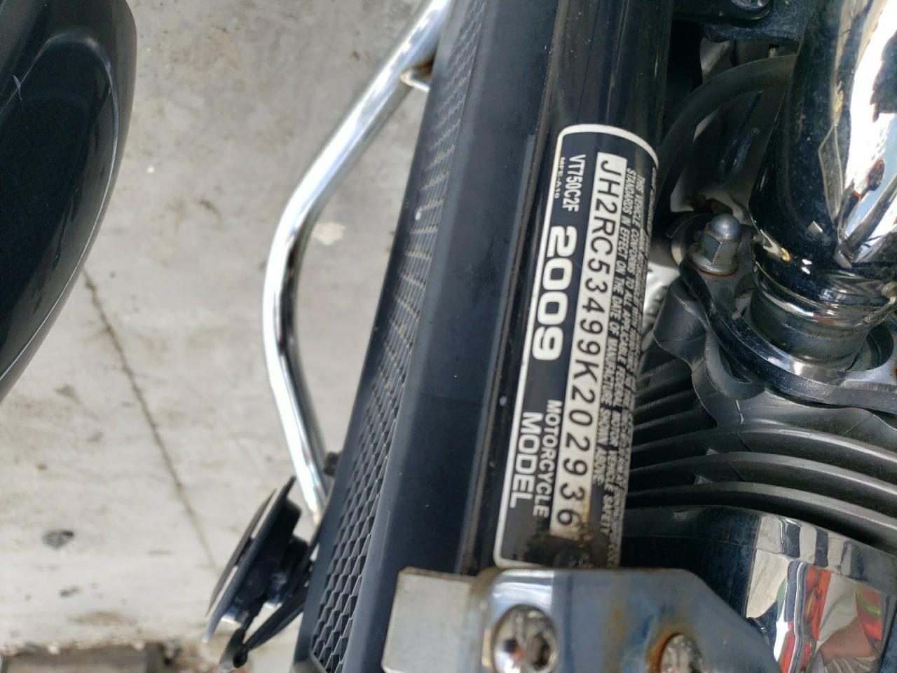 2009 Honda Vt750 C2F VIN: JH2RC53499K202936 Lot: 83805985