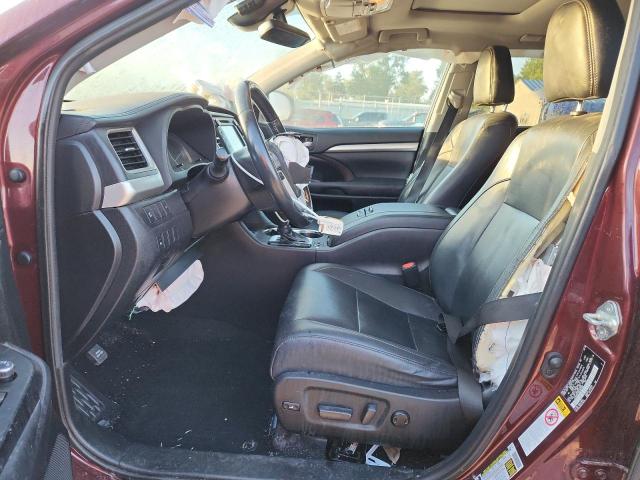  TOYOTA HIGHLANDER 2019 Бордовый