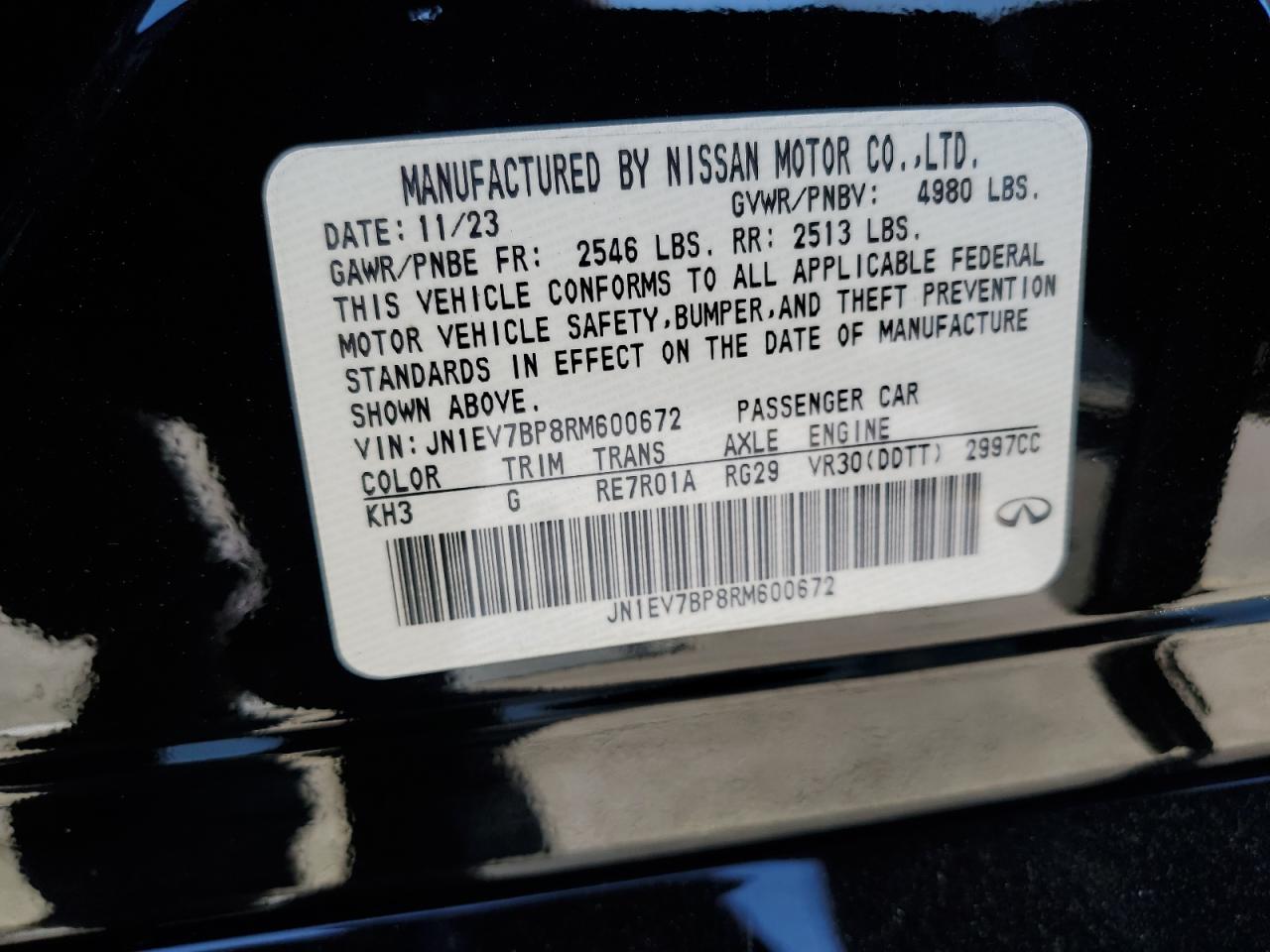 2024 Infiniti Q50 Luxe VIN: JN1EV7BP8RM600672 Lot: 70592745