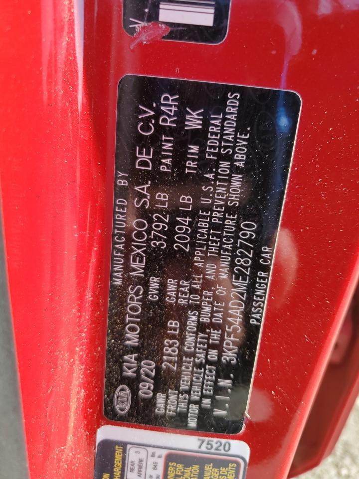 2021 Kia Forte Ex VIN: 3KPF54AD2ME282790 Lot: 71672905