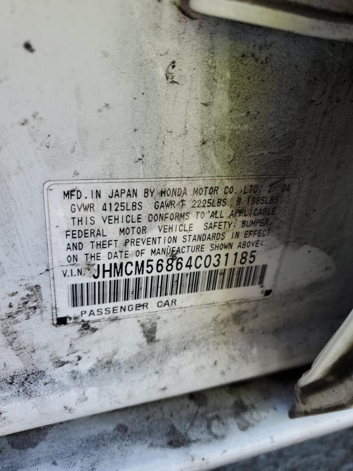 2004 Honda Accord Ex VIN: JHMCM56864C031185 Lot: 81165755