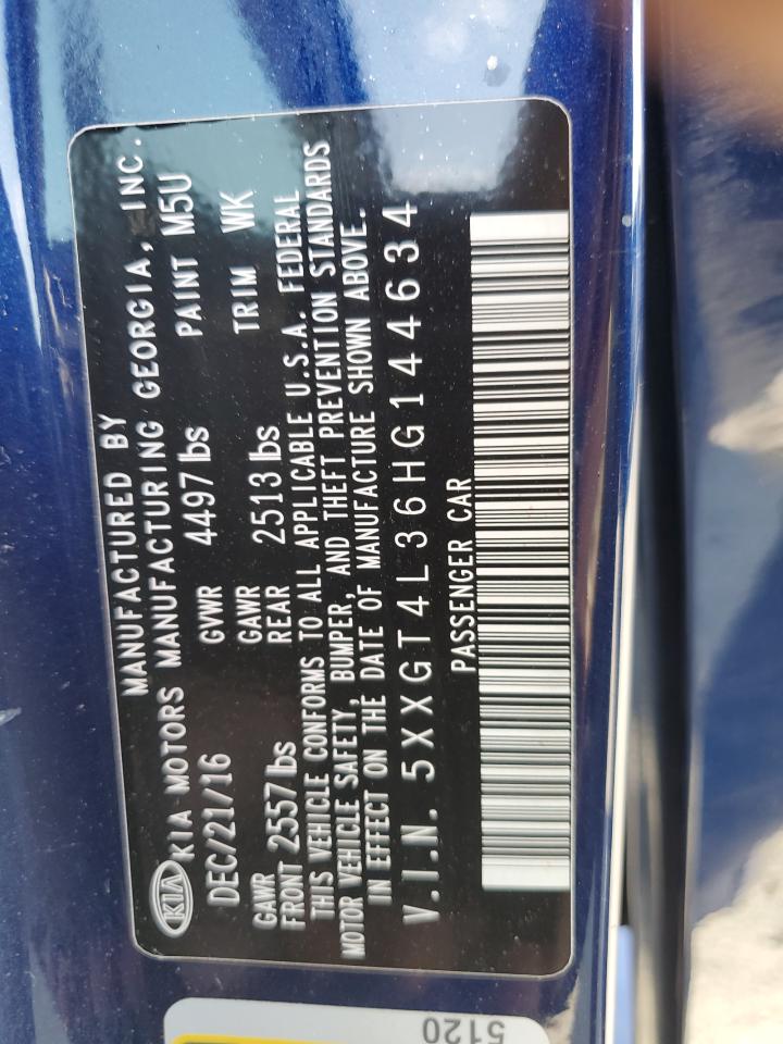 2017 Kia Optima Lx VIN: 5XXGT4L36HG144634 Lot: 71221415