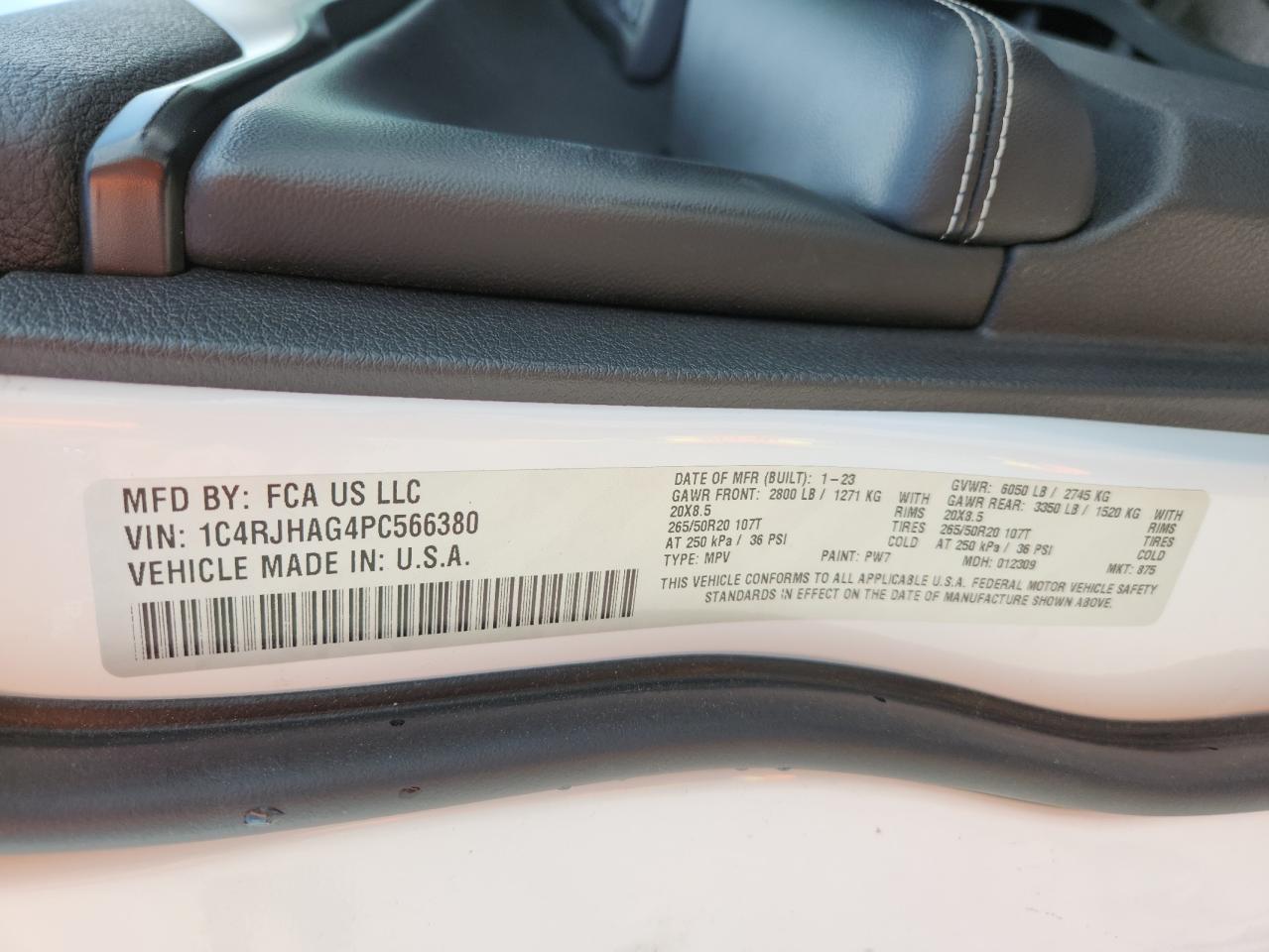 2023 Jeep Grand Cherokee Laredo VIN: 1C4RJHAG4PC566380 Lot: 71688765