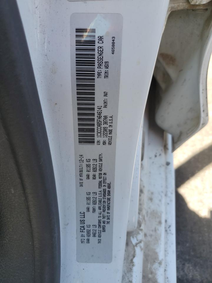 2015 Chrysler 200 Limited VIN: 1C3CCCAB5FN646141 Lot: 80081005