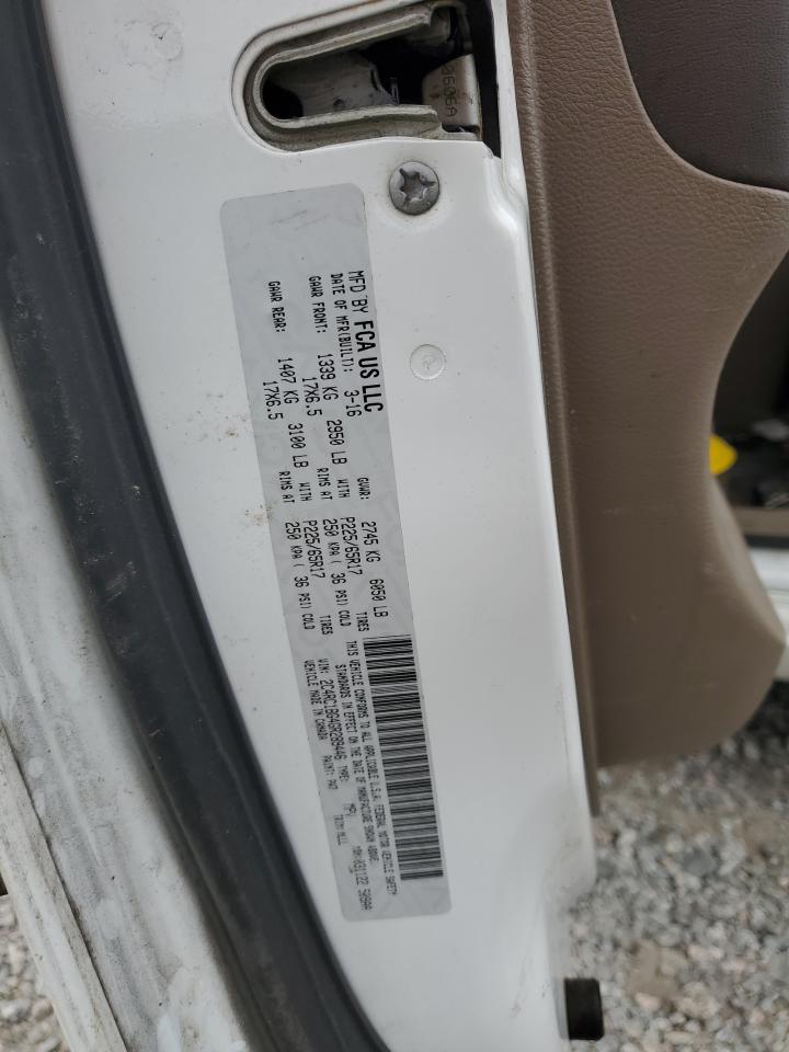 2016 Chrysler Town & Country Touring VIN: 2C4RC1BG4GR289446 Lot: 80551095