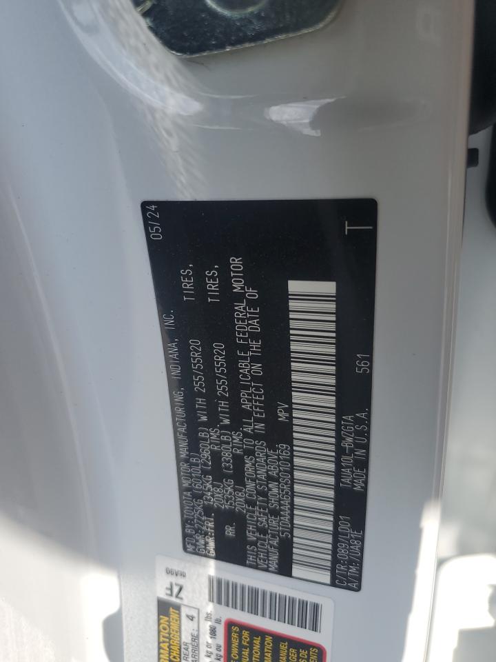 2024 Lexus Tx 350 Base VIN: 5TDAAAA65RS010169 Lot: 80653425