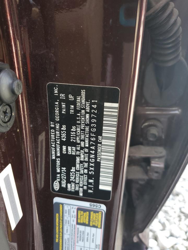 2015 Kia Optima Ex VIN: 5XXGN4A76FG397241 Lot: 82106265