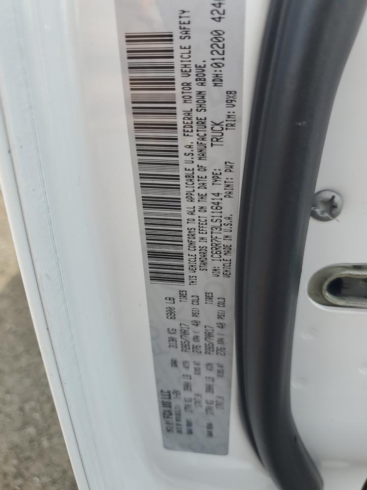 2020 Ram 1500 Classic Tradesman VIN: 1C6RR7FT3LS116414 Lot: 84220505