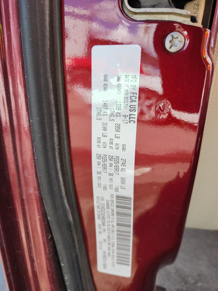 2017 Dodge Grand Caravan Sxt VIN: 2C4RDGCG2HR853000 Lot: 81190505