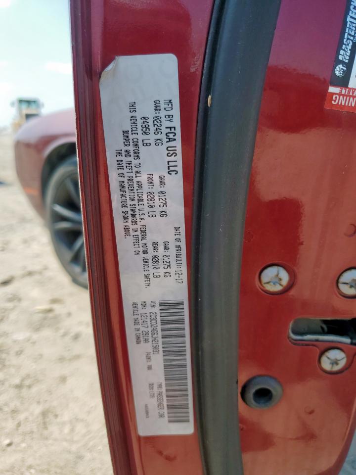 2018 Dodge Challenger Sxt VIN: 2C3CDZAG6JH215031 Lot: 80861835