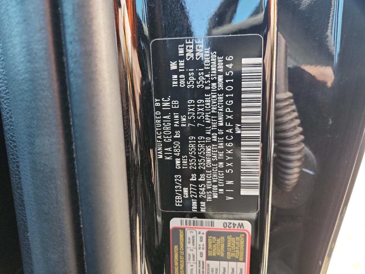 2023 Kia Sportage X Line VIN: 5XYK6CAFXPG101546 Lot: 71249465