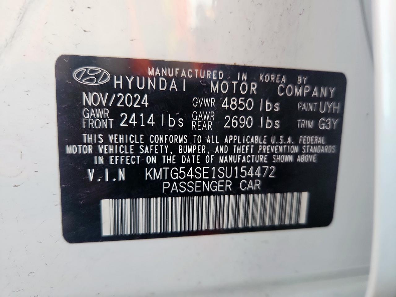 2025 Genesis G70 Sport Advanced VIN: KMTG54SE1SU154472 Lot: 81267785