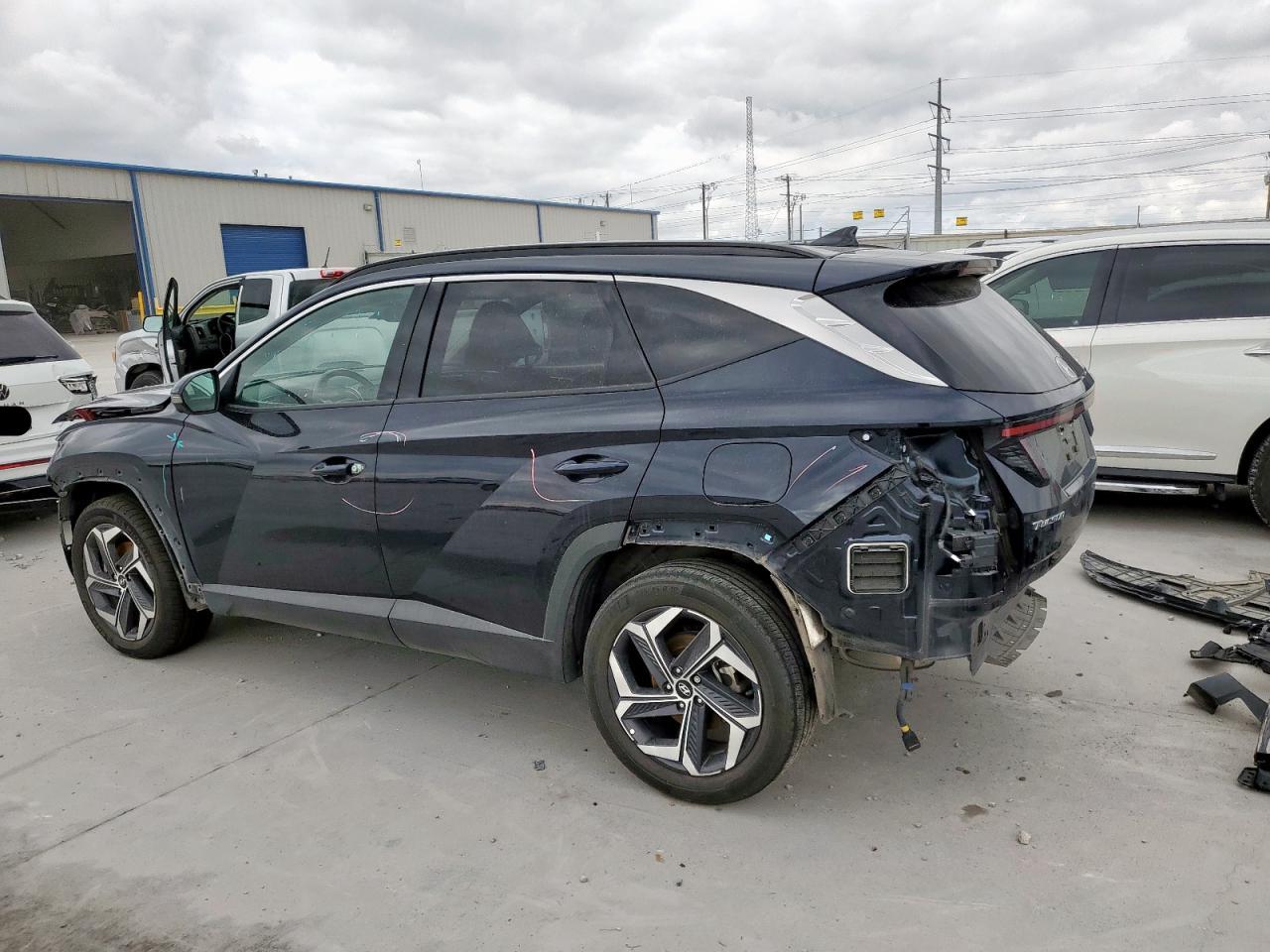 2023 Hyundai Tucson Limited blue null hybrid KM8JECA1XPU096085 photo #3