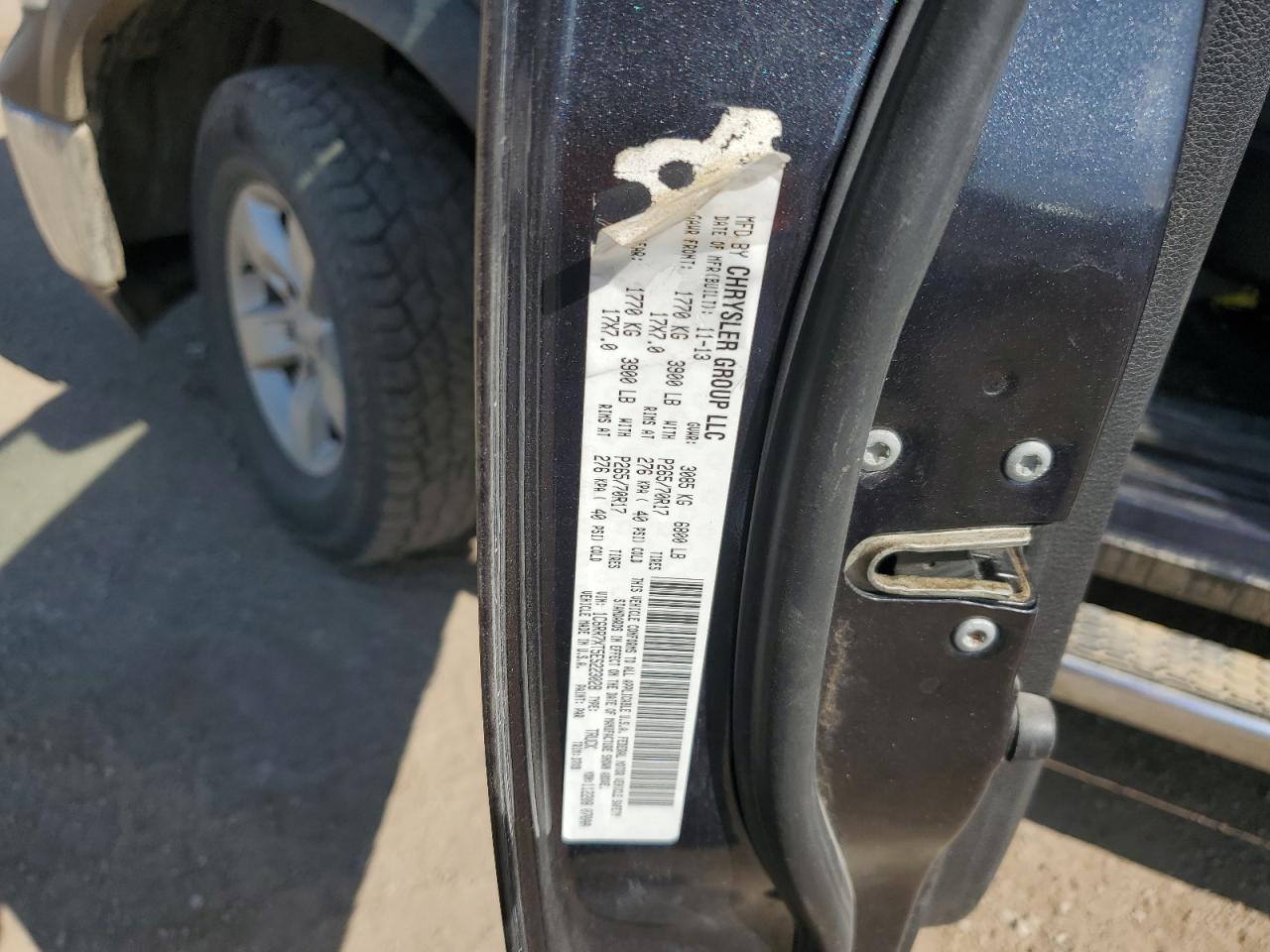 2014 Ram 1500 Ssv VIN: 1C6RR7XT5ES223028 Lot: 84436115