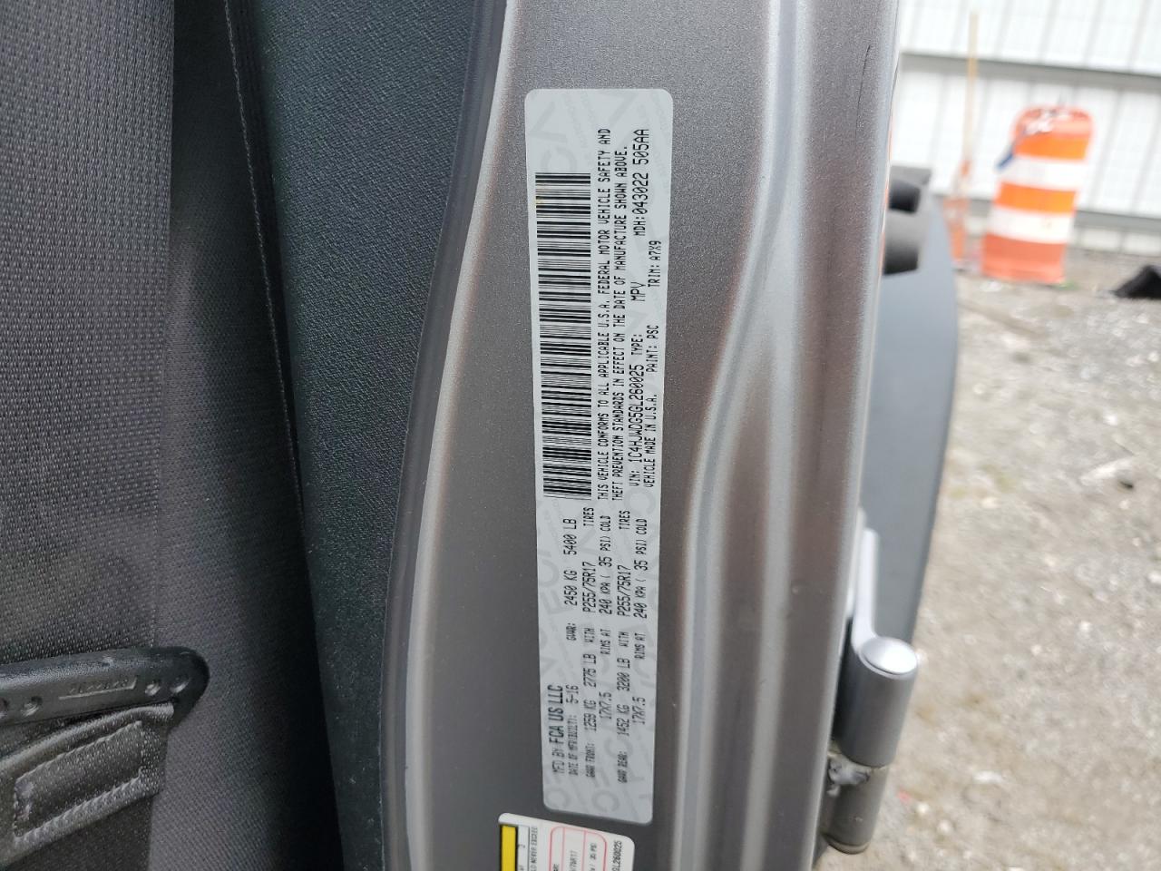 2016 Jeep Wrangler Unlimited Sport VIN: 1C4HJWDG5GL260025 Lot: 80260465