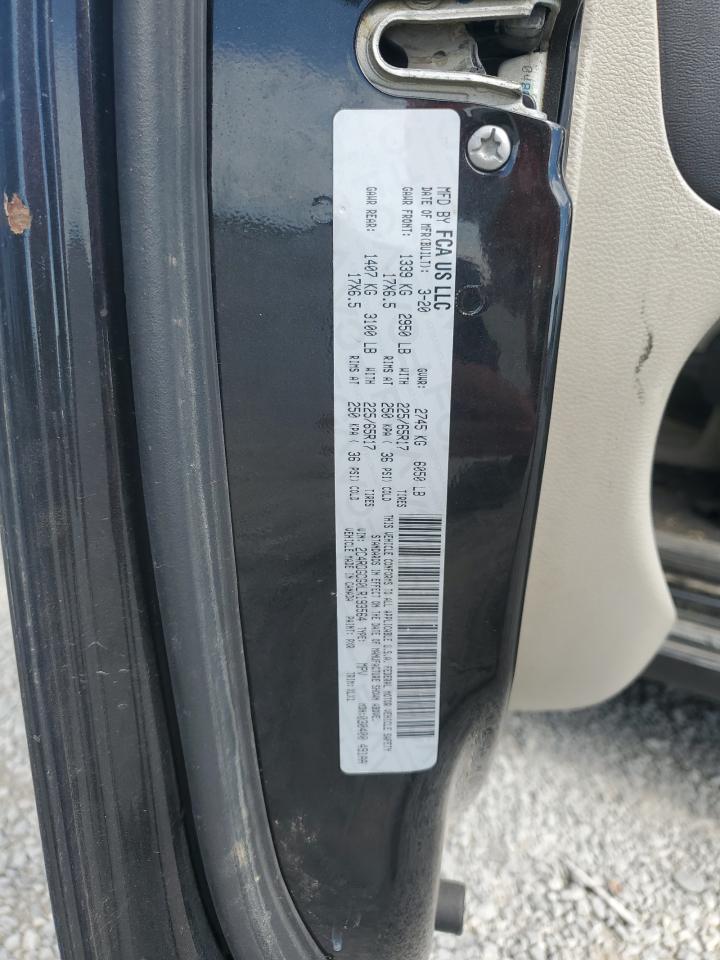 2020 Dodge Grand Caravan Sxt VIN: 2C4RDGCG0LR193564 Lot: 70939035