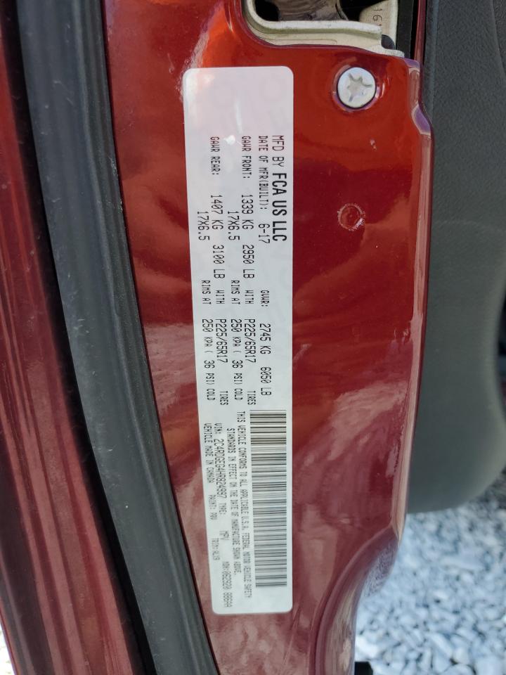 2017 Dodge Grand Caravan Gt VIN: 2C4RDGEG4HR824997 Lot: 71307485