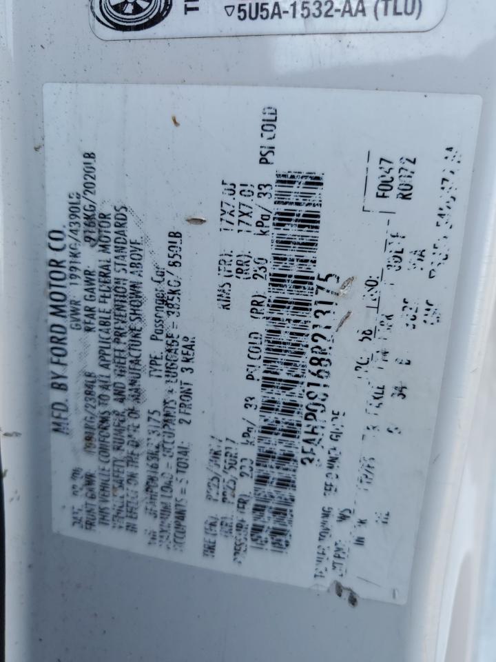 2008 Ford Fusion Sel VIN: 3FAHP08168R213175 Lot: 81367035