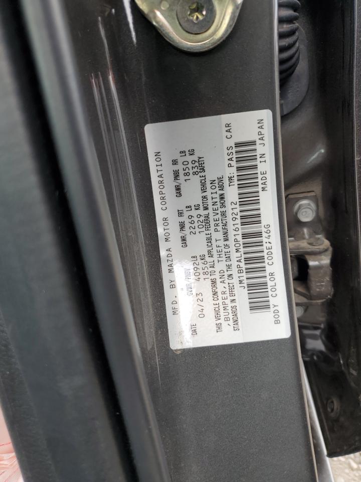 2023 Mazda 3 Preferred VIN: JM1BPALM0P1619212 Lot: 80349205