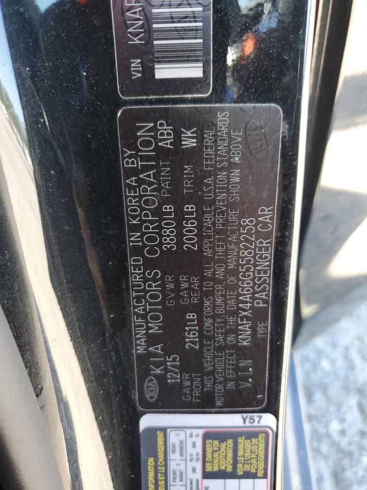 2016 Kia Forte Lx VIN: KNAFX4A66G5582258 Lot: 70365735