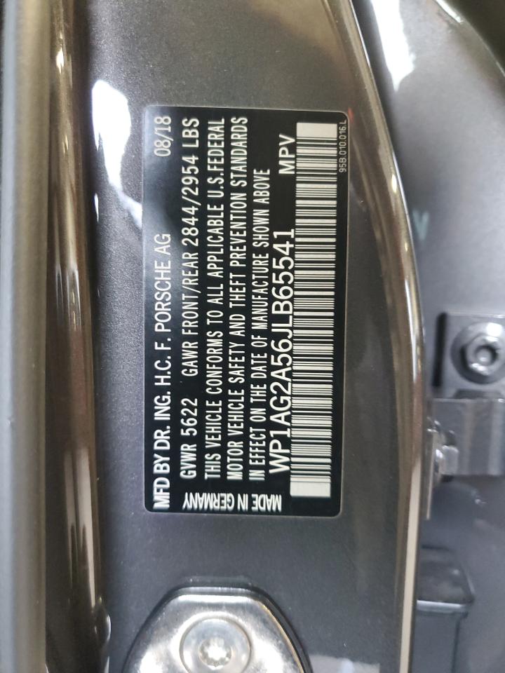 2018 Porsche Macan Gts VIN: WP1AG2A56JLB65541 Lot: 81040225