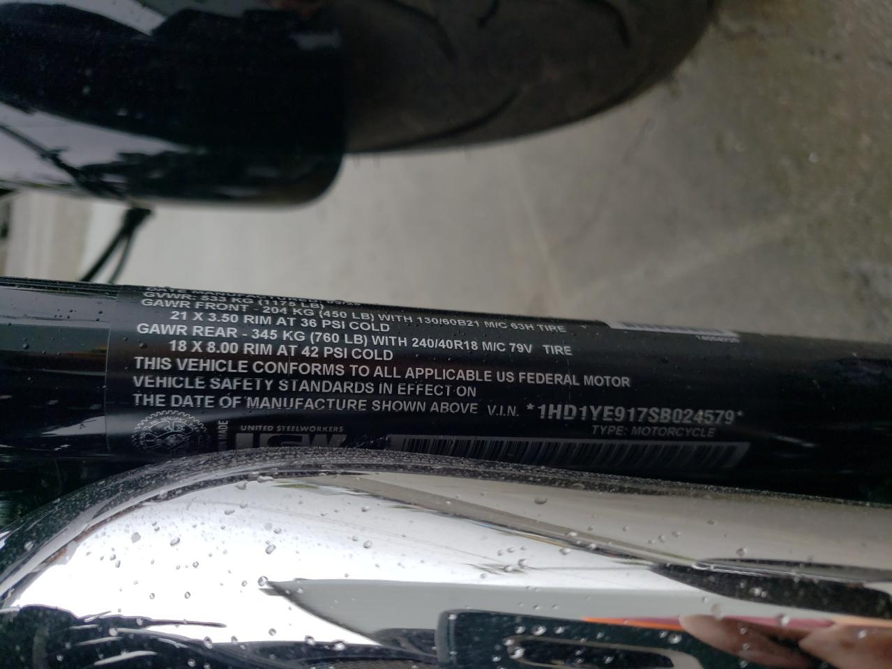 2025 Harley-Davidson Fxbr VIN: 1HD1YE917SB024579 Lot: 80204805