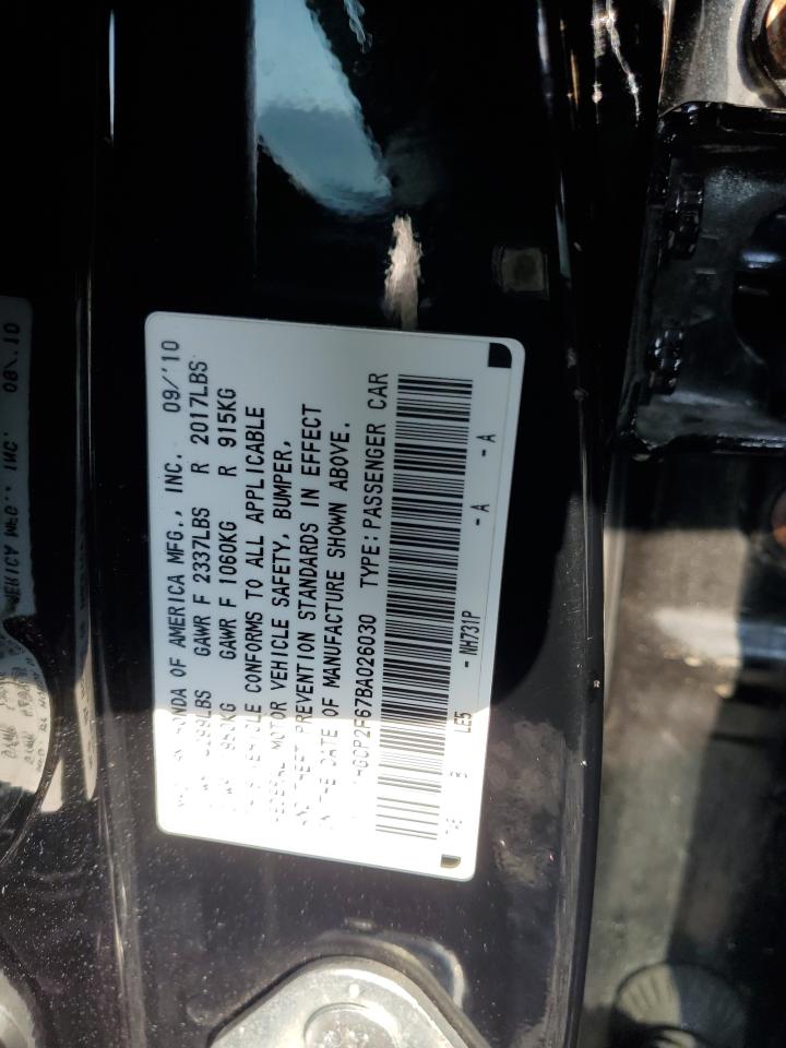 2011 Honda Accord Se VIN: 1HGCP2F67BA026030 Lot: 80857295