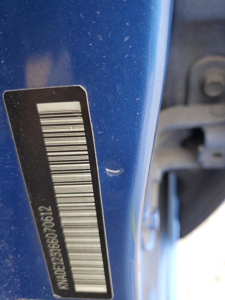 2006 Kia Rio VIN: KNADE123166070612 Lot: 84385005